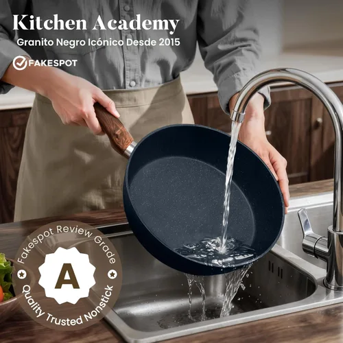 Miniatura 6 de Kitchen Academy Juego de ollas y sartenes antiadherentes, juego de utensilios de cocina de inducción de 12 piezas, juego de sartenes antiadherentes