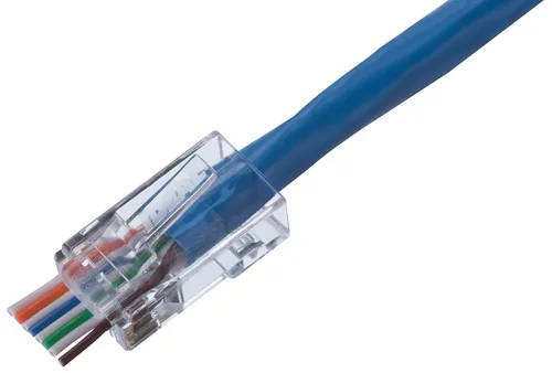 Miniatura 5 de Ideal Electrical 85-375 8P8C - Enchufe modular de una sola pieza, conector RJ-45 de diseño de alimentación para cables CAT6, par trenzado de 250
