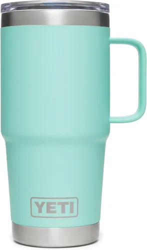 Miniatura 21 de YETI - Vaso de viaje Rambler de 20 onzas, de acero inoxidable, aislada al vacío con tapa fuerte Stronghold Blanco
