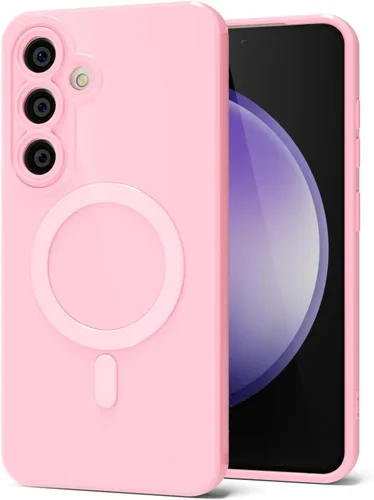 Miniatura 101 de Svanove para Samsung Galaxy S22 Funda de teléfono de silicona magnética, compatible con Magsafe, linda para mujeres, brillante color brillante, gel