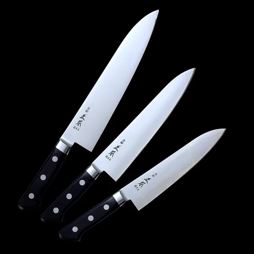 Miniatura 5 de MASAMOTO VG Cuchillo de chef japonés de 7.1" (180mm) Gyuto Cuchillo profesional de chef, hoja de acero inoxidable japonés ultra afilada, mango