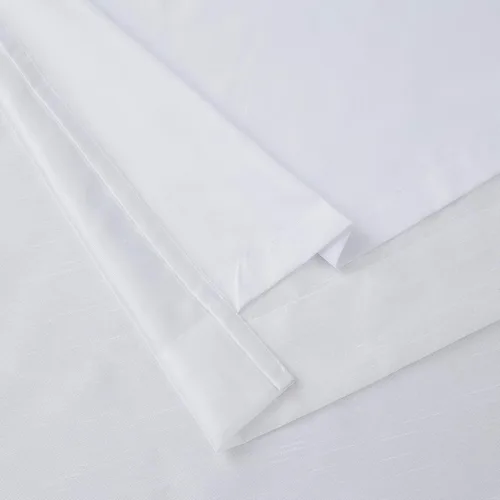 Miniatura 7 de HLC.ME Jefferson - Cortinas ligeras de seda sintética semitransparente con forro de microfibra y ojales para ventana de dormitorio, comedor y sala