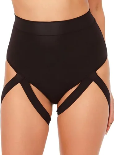 Pantalones cortos para mujer, sexy, de cintura alta, leggings con levantamiento de glúteos, accesorio exótico, atuendo para festivales