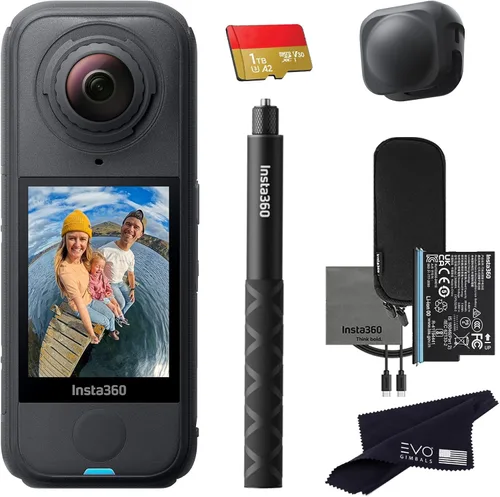 Insta360 Paquete X4 Air Basic | Cámara de acción 8K 360 más ligera para aventuras épicas | para viajes, deportes, momentos familiares, vlogging | El