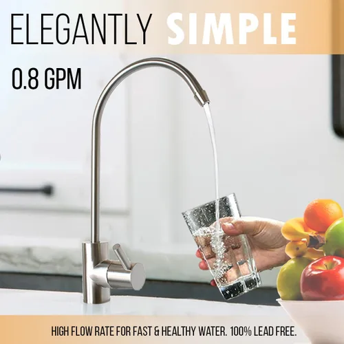 Miniatura 5 de LiquaGen - Sistema de ósmosis inversa de agua potable residencial debajo del fregadero (75 GPD) con filtro mineral antioxidante pH para agua