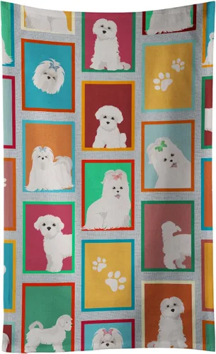 Miniatura 14 de Caroline's Treasures MLM1106KTWL Lots of Bichon Frise - Toalla de cocina para invitados, toalla de baño decorativa para cara, té, paño de cocina