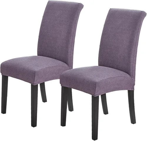 Miniatura 75 de Joccun Fundas para Sillas de Comedor Juego de 2, Fundas Elásticas para Sillas de Comedor Fundas para Sillas de Comedor Protector de Asiento, Funda
