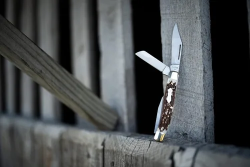 Miniatura 4 de Uncle Henry 885UH Senior Rancher 6.9in Folding Pocket Knife with Stainless Steel Blades and Staglon Handle for Hunting, EDC