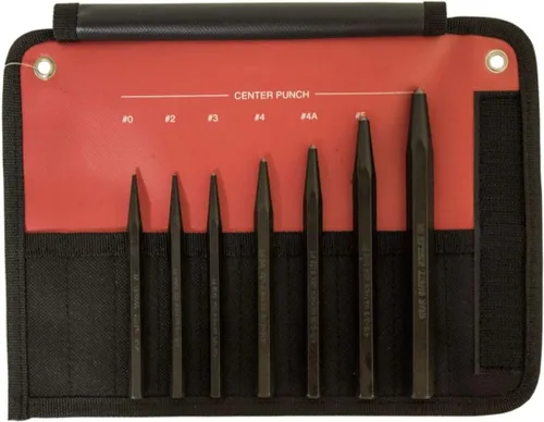 Miniatura 6 de Mayhew Tools 24000 Punzón central, 3/32" - 2.5 mm x 4", acabado de óxido negro