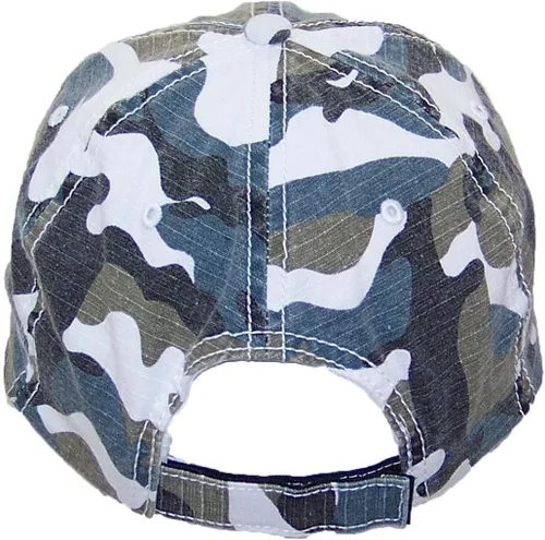 Miniatura 3 de MG Unisex Unstructured Ripstop Camouflage Adjustable Ballcap