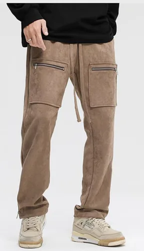 Miniatura 11 de Pantalones deportivos de gamuza sintética para mujer, pantalones de baile acampanados para hombre