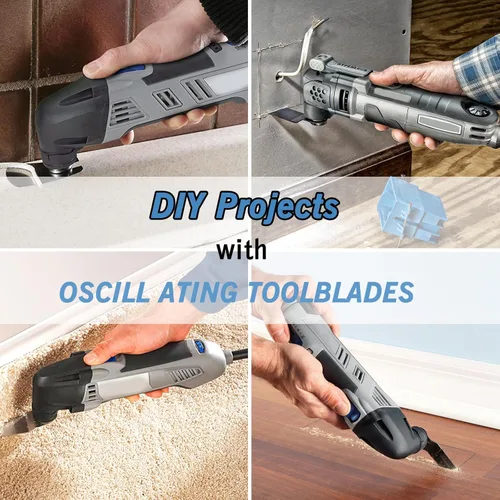 Miniatura 6 de AIFICUT 10 piezas de hoja de cuchillo de gancho para herramienta multifunción oscilante para tejas de alfombra, materiales blandos, accesorio