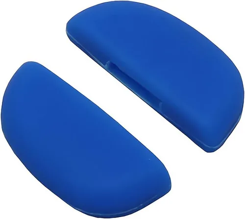 Almohadillas nasales para gafas para niños, de silicona suave, piezas de nariz antideslizantes, cómodos kits de reparación de repuesto (azul oscuro)