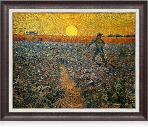 Miniatura 67 de Serie de pinturas de Vincent Van Gogh (favoritos). Reproducción de arte clásico de Van Gogh, impreso en lienzo Noche estrellada