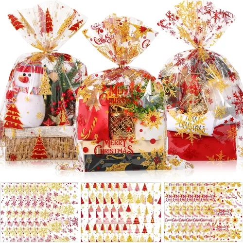 Miniatura 8 de Cholemy 30 bolsas grandes de regalo de celofán de Pascua a granel de 19.7 x 27.6 pulgadas, huevos de conejito de Pascua, pollitos, bolsas