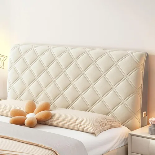 Miniatura 10 de EFELIM Funda de terciopelo para cabecero de cama, tamaño Queen, King, matrimonial, individual, Cal King, funda protectora a prueba de polvo