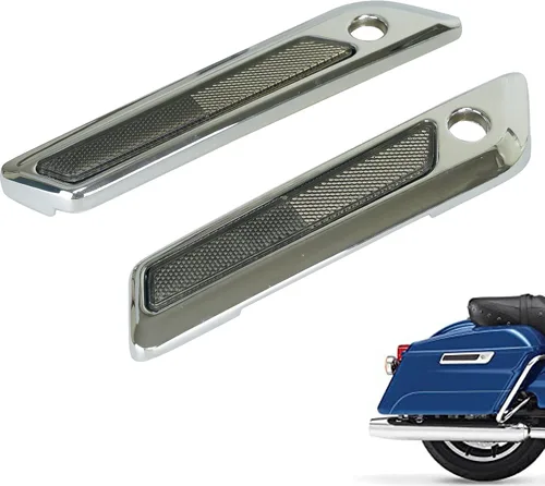 Miniatura 15 de Insertos de reflector para alforja de sillín para bolsa de sillín Harley, cubierta de cierre para Touring Street Electra Road Glide 2014-2024