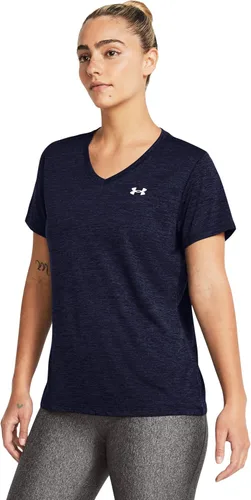 Miniatura 2 de Under Armour Tech - Camiseta de manga corta y cuello en V, para mujer, jaspeada