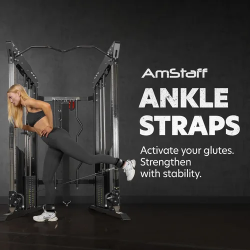 Miniatura 2 de AmStaff Fitness Correas de tobillo para máquinas de cable – Puños acolchados de gimnasio para entrenamientos de glúteos, piernas y glúteos