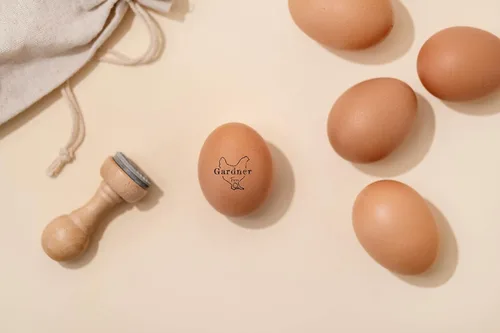 Miniatura 5 de Stamp by Me Sello para Huevos Sellos de Madera para Huevos de Gallina Sello de Goma Personalizado para Huevos Frescos Estampado