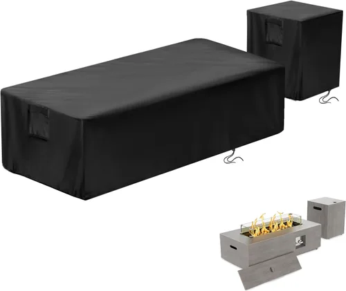 Miniatura 13 de Saking Funda para Tanque de Propano Compatible con Tanque de Propano Cuadrado de 20 libras, Funda Impermeable para Mesa Auxiliar de Almacenamiento