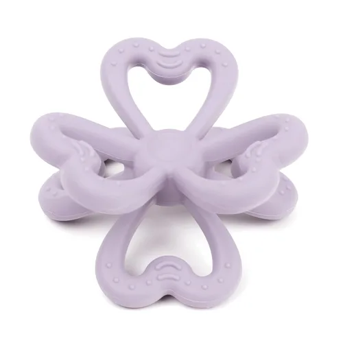Miniatura 8 de Haakaa Mordedor de trébol de silicona, juguetes de dentición de silicona de grado alimenticio para bebés de 3 a 6 meses, 6 a 12 meses, juguete Cobre