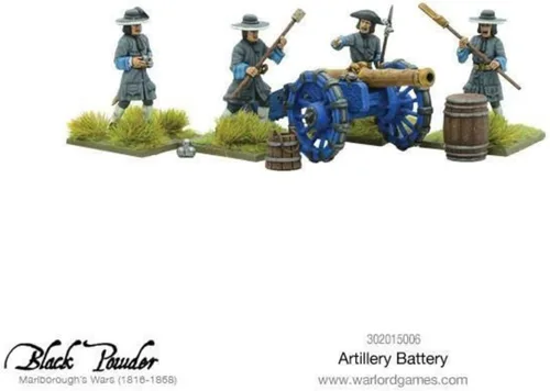 Miniatura 2 de Polvo negro Marlborough's War Artillery Battery Military Table Top Wargaming Plastic Model Kit 302015006