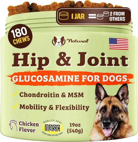 Miniatura 14 de Natural Dog Company Paquete para Articulaciones, Piel y Pelaje Saludables para Perros, Incluye (1) Botella de Aceite para Piel y Pelaje Natural Dog