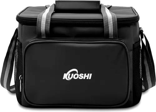Lonchera térmica aislada de 14 litros para hombres y mujeres, bolsa refrigeradora a prueba de fugas con forro de carcasa dura y bolsa tipo tote