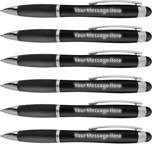 Miniatura 8 de Paquete de 80 bolígrafos personalizados, grabado láser sin granel, bolígrafo de 3 pulgadas, lápiz óptico y área personalizada con luz, nombre