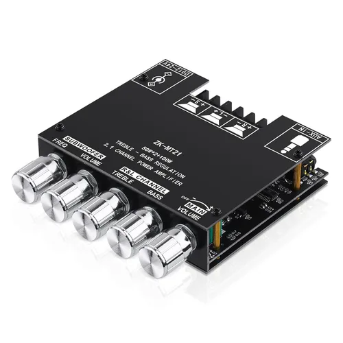 Miniatura 8 de ZK-1001B Amplificador Bluetooth 100W Mono AMP Mini Módulo de Amplificador de Audio de Potencia con Función de Emparejamiento de Caja TWS, Entrada