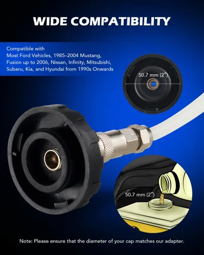 Miniatura 3 de Orion Motor Tech Purgador de presión, purgador de presión de freno de 2.5L con adaptador de 50.7mm, purgador de freno manual de 2.6qt con botella