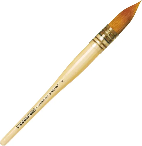 Miniatura 296 de da Vinci Watercolor Series 5580 CosmoTop Spin Pincel de Pintura, Redondo Sintético con Mango Rojo