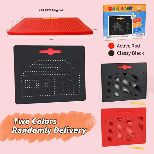 Miniatura 7 de MAGBLOCK Tablero magnético de dibujo para niños pequeños a partir de 3 años, regalos para niños y niñas, bloc de escritura portátil y juguete