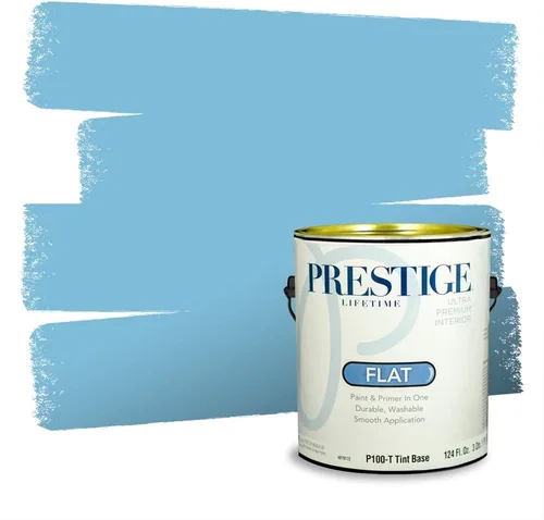 Miniatura 1486 de Pintura Exterior + imprimación PRESTIGE, todo-en-uno, 1 galón, acabado mate, color comparable al Valspar* Royal Gray* VS151-Gris real
