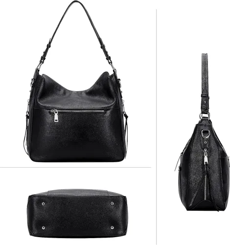Miniatura 3 de Over Earth Bolsos y bolsos Hobo para mujer de cuero auténtico bolso cruzado
