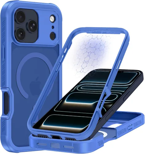 Miniatura 24 de Hekodonk Funda para iPhone 15 Pro Max, compatible con Magsafe [protector de pantalla de vidrio templado integrado y protección de lente de cámara]