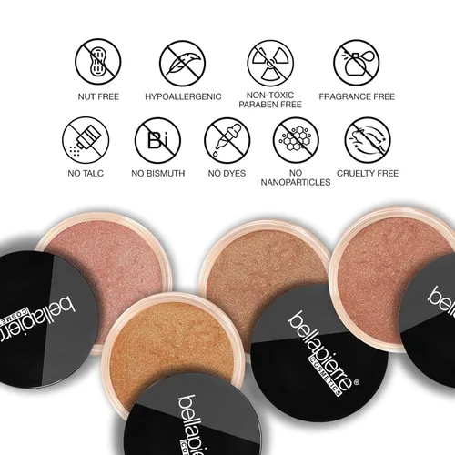 Miniatura 4 de bellapierre Mineral Bronzer – Polvo suelto Protección SPF Calienta el tono de piel para un aspecto bañado por el sol No tóxico y libre