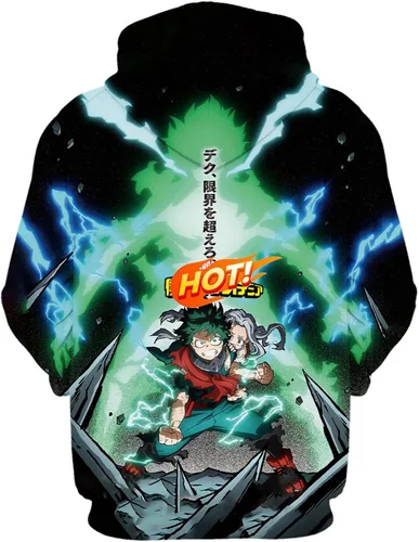 Miniatura 2 de Eohagv Sudadera con capucha de anime con estampado 3D, sudadera con capucha para cosplay, chaqueta con capucha para niñosniñas