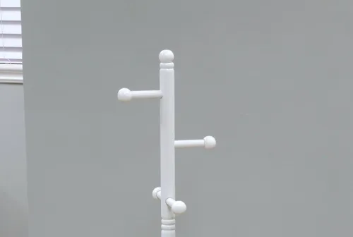 Miniatura 2 de Frenchi Home Furnishing - silla de metal plegable, para niños, Madera, Blanco
