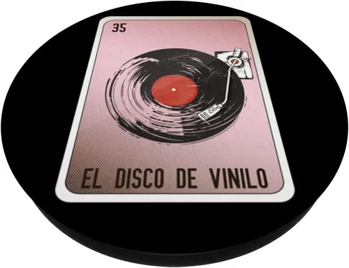 Miniatura 2 de El Disco De Vinilo - Tarjetas de bingo mexicanas de argot chicano PopSockets intercambiables PopGrip