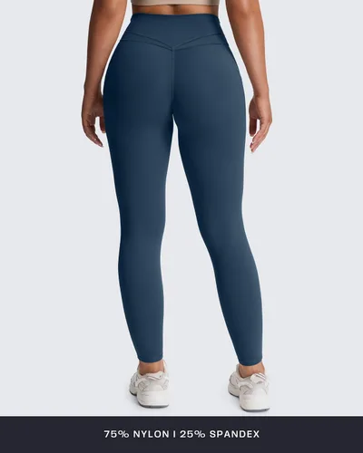 Miniatura 51 de Aoxjox Trinity - Pantalones de yoga de cintura alta con bolsillos para mujer, control de abdomen, cintura cruzada, leggings de entrenamiento suaves