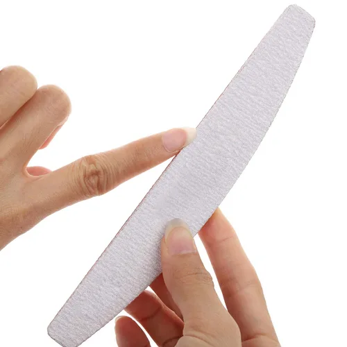 Miniatura 6 de 25 limas de uñas de grano 100/150 de doble cara, lavables, tablero de esmeril para uñas acrílicas, gel, uñas naturales