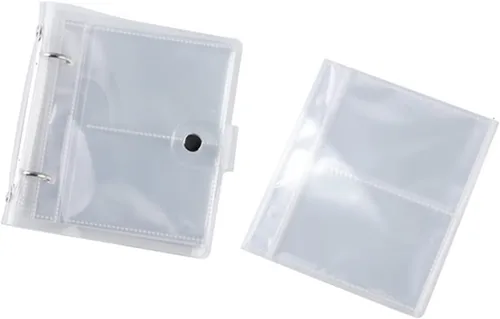 Miniatura 4 de Álbumes de fotos de 2 x 3 pulgadas, libros de fotos para imágenes de 2.5 x 3.5, mini álbum de fotos con tapa abatible, soporte impermeable