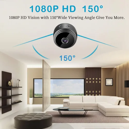 Miniatura 5 de Mini cámaras ocultas cámara WiFi inalámbrica HD 1080P cámaras de seguridad para el hogar vigilancia con alimentación en vivo de audio y video cámara