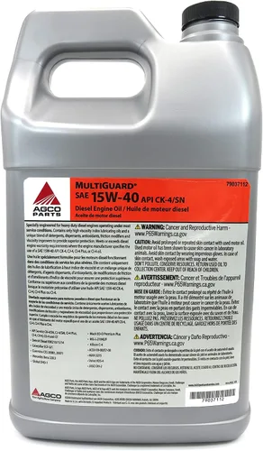 Miniatura 2 de AGCO MultiGuard SAE 15W-40 API CK-4 Aceite de motor diesel 1 galón 79037112
