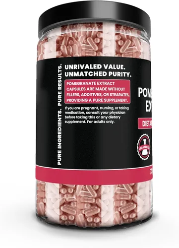 Miniatura 3 de PURE ORIGINAL INGREDIENTS Extracto de granada (730 cápsulas) sin magnesio o rellenos de arroz, siempre puro, verificado por laboratorio