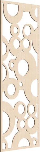 Miniatura 84 de Farwell Paneles de pared decorativos de madera con calado, 13 3/8 pulgadas de ancho x 34 3/8 pulgadas de alto x 1/4 de alto, roble rojo rojo