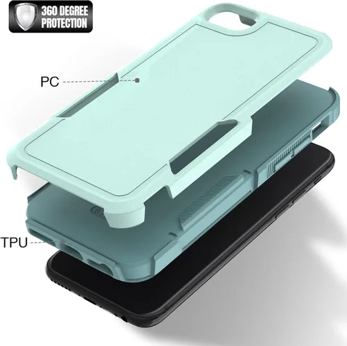 Miniatura 55 de Jeylly Funda para iPhone SE/Funda para iPhone 5S, Exterior de Plástico Duro que Absorbe Golpes + Interior de Silicona de Goma Defensor contra