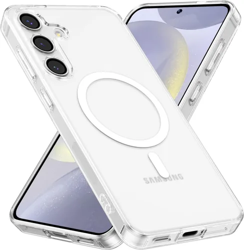 Miniatura 12 de RALEAVO - Funda magnética para Samsung Galaxy S22 [Compatible con Magsafe], cubierta mate y brillante delgada, parte trasera de policarbonato duro